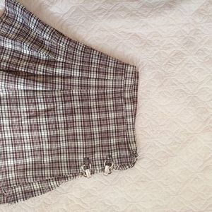 Plaid Wrap Skirt